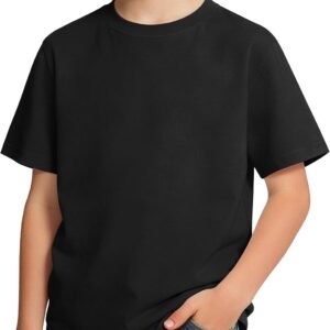 Boys' Short-Sleeve Crew-Neck Cotton T-Shirt/Top