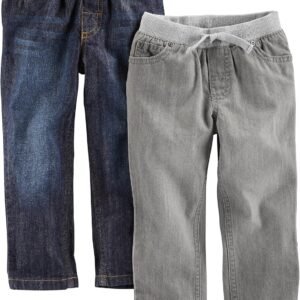 Toddler Boys' Pull-On Jeans (2-Pack)